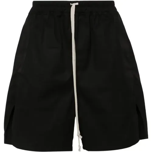 Drawstring Waist Shorts with Side Slits , male, Sizes: L, M - Rick Owens - Modalova