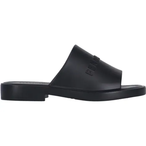 Schwarze Slide Sandalen für Frauen , Damen, Größe: 38 EU - Salvatore Ferragamo - Modalova