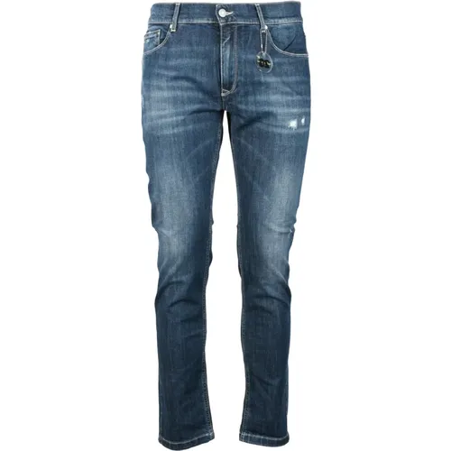 Herren Jeans 98% Baumwolle 2% Elastan , Herren, Größe: W32 - Daniele Alessandrini - Modalova