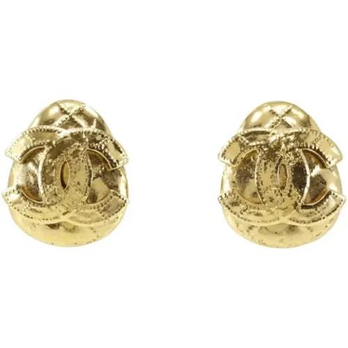 Pre-owned Metal earrings , female, Sizes: ONE SIZE - Chanel Vintage - Modalova