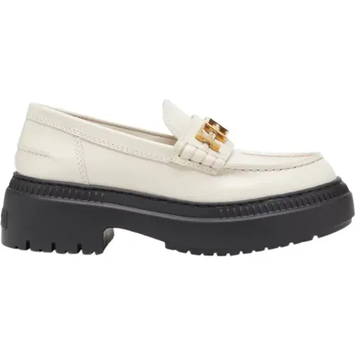 Elegant Leather Loafers , female, Sizes: 7 1/2 UK, 6 UK, 5 UK, 8 UK, 5 1/2 UK - Fendi - Modalova