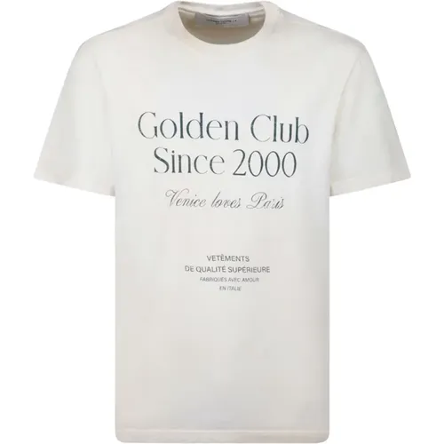 Worn Graphic Print T-Shirt , male, Sizes: XL, M, S - Golden Goose - Modalova