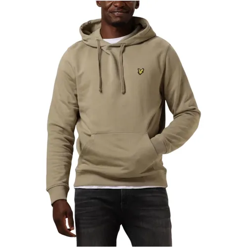 Grüner Pullover Hoodie für Männer , Herren, Größe: XS - Lyle & Scott - Modalova