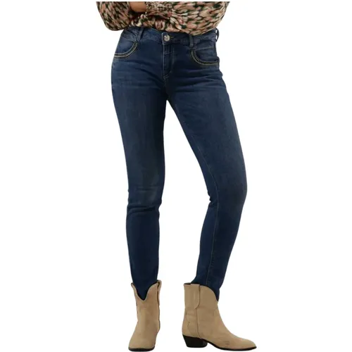 Naomi Adorn Skinny Blaue Jeans , Damen, Größe: W30 - MOS MOSH - Modalova