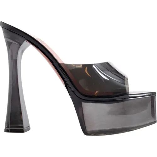 Glass PVC Heel Sandals , female, Sizes: 6 UK, 7 UK - Amina Muaddi - Modalova