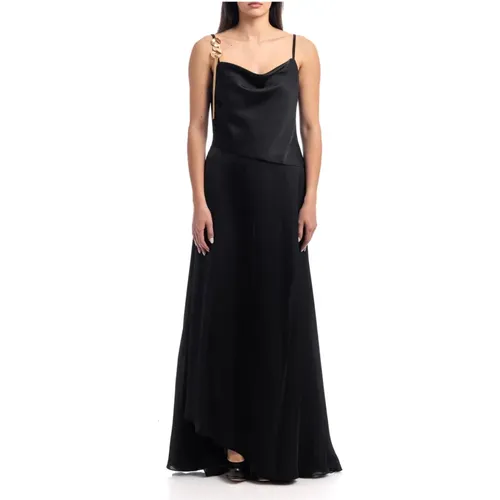Elegant Long Dress , female, Sizes: M, L - Simona Corsellini - Modalova