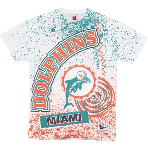 Miami Dolphins Sublimiertes T-Shirt - Mitchell & Ness - Modalova