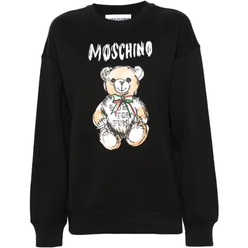 C Felpa Sweatshirt , Damen, Größe: XS - Moschino - Modalova