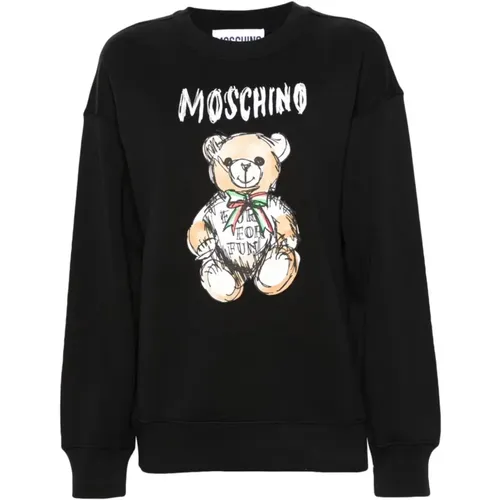 Stylischer Sweatshirt für Frauen , Damen, Größe: XS - Moschino - Modalova