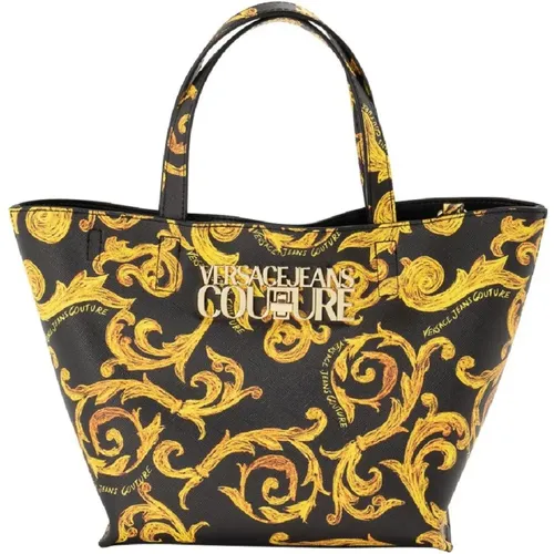 Baroque Print Handbag for Women with Detachable Strap , female, Sizes: ONE SIZE - Versace Jeans Couture - Modalova