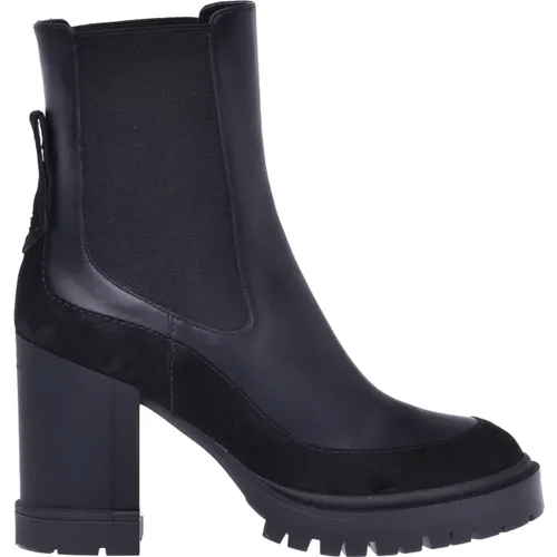 Czarny Nappa Ankle Boots , female, Sizes: 6 UK - Baldinini - Modalova