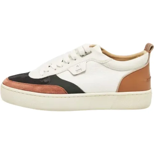 Pre-owned Leather sneakers , male, Sizes: 10 UK - Christian Louboutin Pre-owned - Modalova