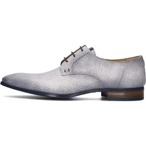 Herren Formelle Schuhe Stilvoll Blau Leder , Herren, Größe: 43 EU - Giorgio - Modalova