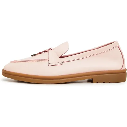 Klassische flache Loafer - Rosa , Damen, Größe: 38 EU - Cesare Gaspari - Modalova