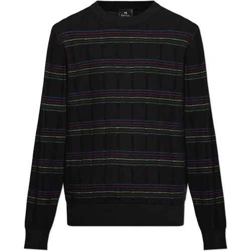 Pullover mit gestreiftem Muster , Herren, Größe: L - PS By Paul Smith - Modalova