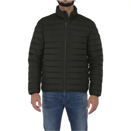 Quilted Jacket for Men, Dark , male, Sizes: XL, M, 3XL - Save The Duck - Modalova