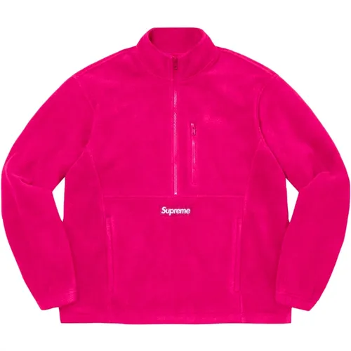 Limitierte Auflage Half Zip Pullover Magenta - Supreme - Modalova