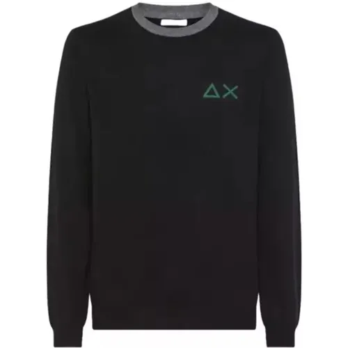Men Sweater with Logo , male, Sizes: 2XL, XL, 3XL, L - Sun68 - Modalova