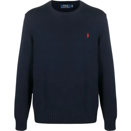 Hunter Navy Sweater , male, Sizes: XL, 2XL - Polo Ralph Lauren - Modalova