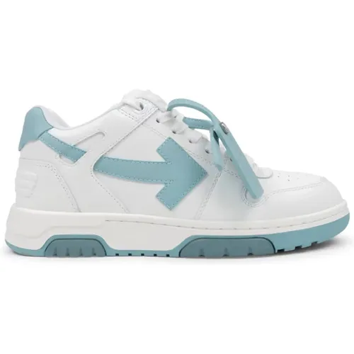 Off , OUT OF Office Calf Leather Celadon , male, Sizes: 11 UK - Off White - Modalova