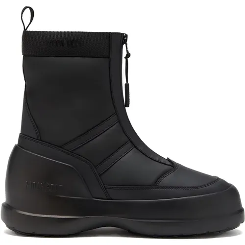 Schwarze Damen Stiefeletten , Damen, Größe: 38 EU - moon boot - Modalova