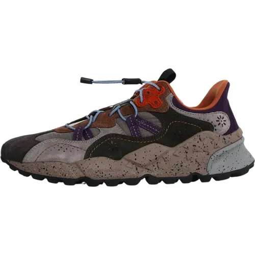 Dark Grey Tiger Hill Sneakers , male, Sizes: 9 UK, 8 UK, 11 UK, 6 UK - Flower Mountain - Modalova