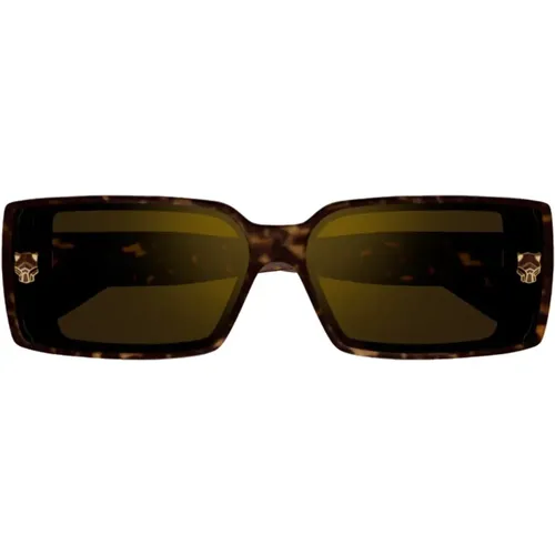 Sonnenbrille mit quadratischen Spiegelgläsern - Cartier - Modalova