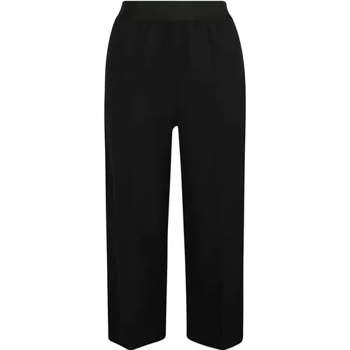 Schwarze Weite Cropped Hose - Stella Mccartney - Modalova