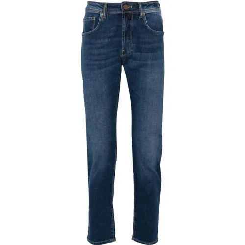 P Denim Str` Jeans , male, Sizes: W34, W30, W31, W33, W35, W36 - Incotex - Modalova