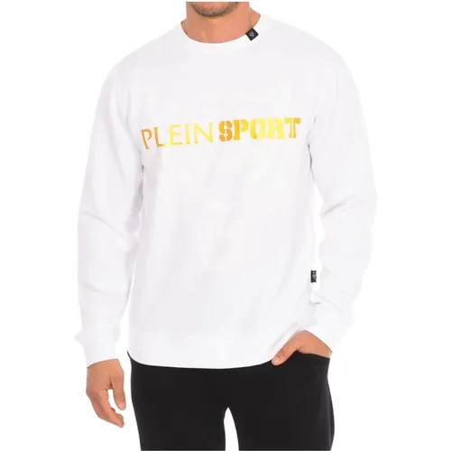 Rundhalsausschnitt Sweatshirt mit Markendruck,Rundhals Sweatshirt mit Markendruck,Rundhals-Sweatshirt mit Markendruck - Plein Sport - Modalova