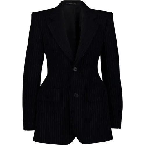 Pinstripe Wool Blazer , female, Sizes: XS, M - Balenciaga - Modalova