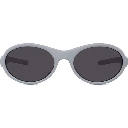 Graue Ovale Sonnenbrille mit Integrierten Seitenschutz , Herren, Größe: ONE Size - Givenchy - Modalova