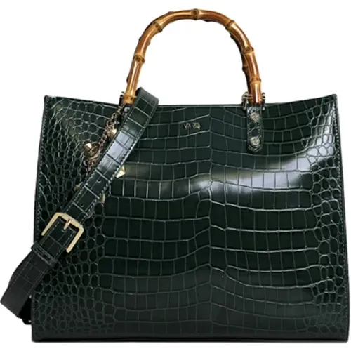 Grüne Bambus-Handtasche , Damen, Größe: ONE Size - V73 - Modalova