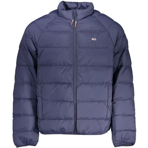 Nylon Logo Jacket with Zip and Pockets , male, Sizes: S, XL - Tommy Hilfiger - Modalova