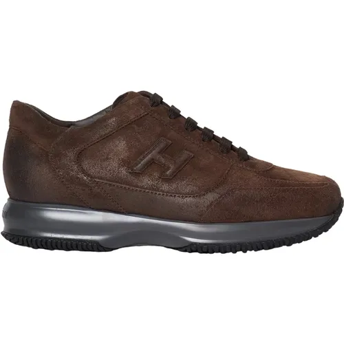 Men's Shoes Sneakers Marrone Noos , male, Sizes: 6 1/2 UK, 6 UK, 9 1/2 UK - Hogan - Modalova