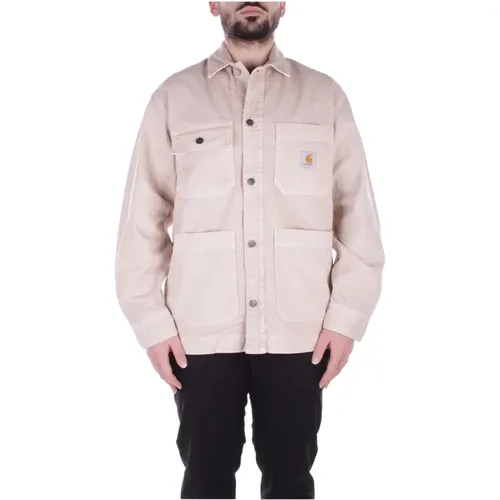 Logo Jacke Vier Vordertaschen , Herren, Größe: L - Carhartt WIP - Modalova