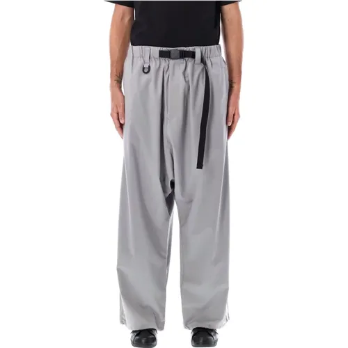 Graue Woll-Trackpants Mit Taschen - Y-3 - Modalova