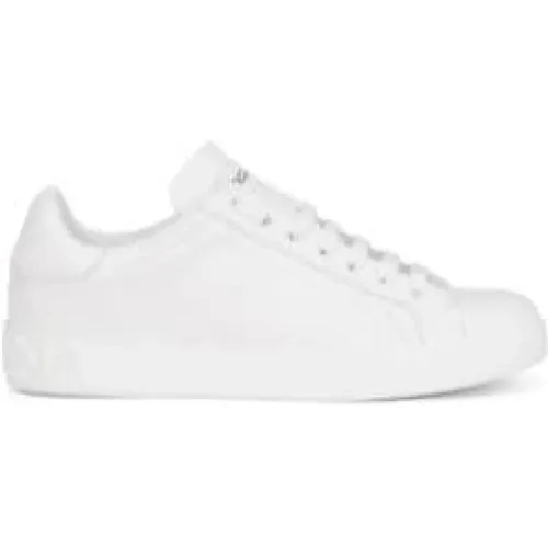 Portofino Leather Sneakers , male, Sizes: 5 UK, 6 UK - Dolce & Gabbana - Modalova