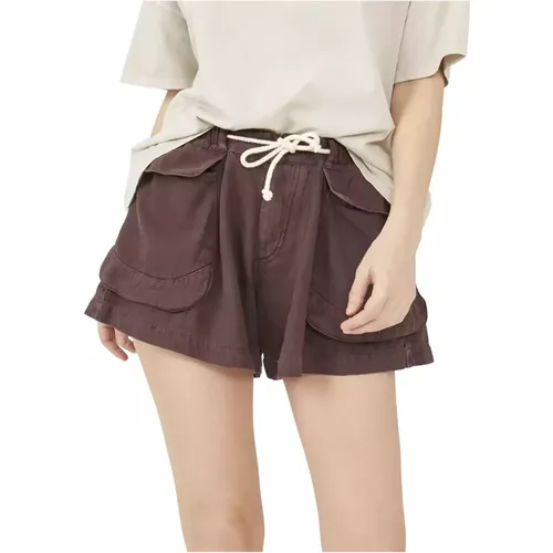 Braune Shorts mit Taschen - Free People - Modalova