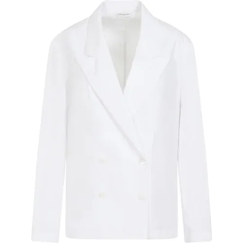 Weiße Baumwoll-Caplana-Hemd , Damen, Größe: M - Dries Van Noten - Modalova