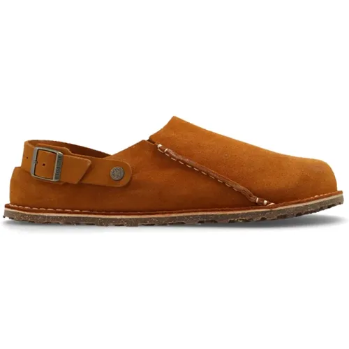 Lutry Premium Wildleder-Slides , Herren, Größe: 43 EU - Birkenstock - Modalova