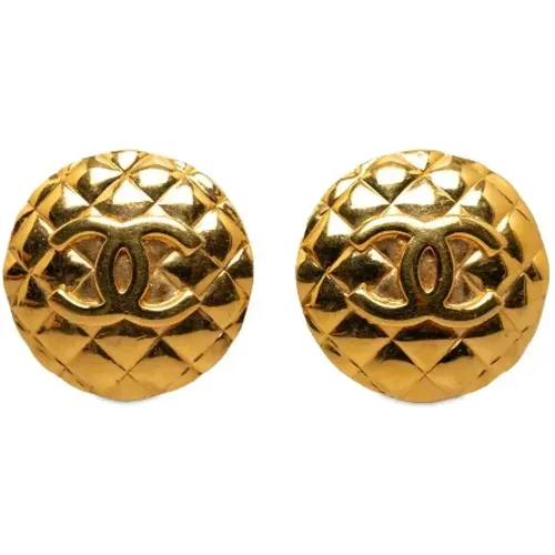 Pre-owned Metal earrings , female, Sizes: ONE SIZE - Chanel Vintage - Modalova