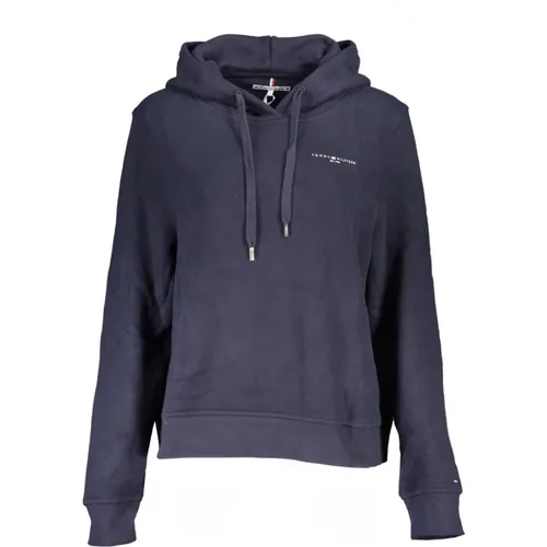 Blaue Kapuzenpullover mit Logo-Print - Tommy Hilfiger - Modalova