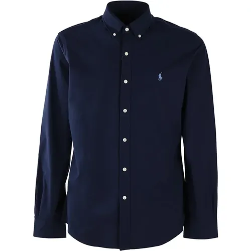 Cotton Button-Up Shirt with Logo , male, Sizes: L - Polo Ralph Lauren - Modalova