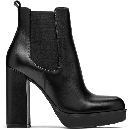 Damen schwarze Stiefel , Damen, Größe: 39 EU - Kazar - Modalova