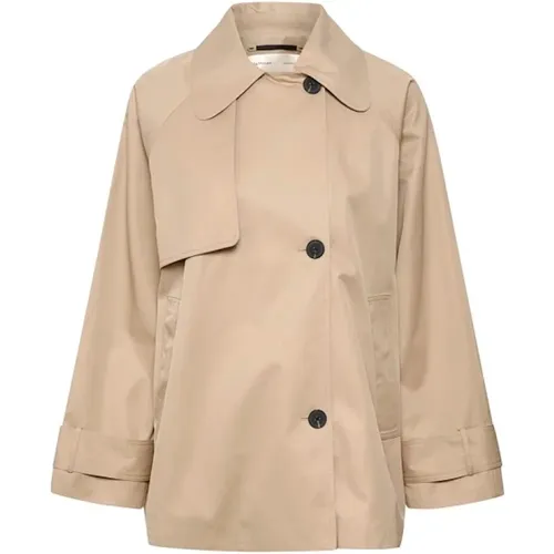 Simple Buttoned Coat , female, Sizes: 2XL, L, XS, 3XL, M - InWear - Modalova