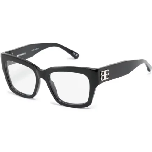 Klassische Schwarze Optische Brille , Damen, Größe: 54 MM - Balenciaga - Modalova