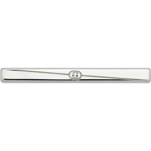 Sterlingsilber - Krawattenklammer aus Sterlingsilber mit Interlocking G-Logo - Gucci - Modalova