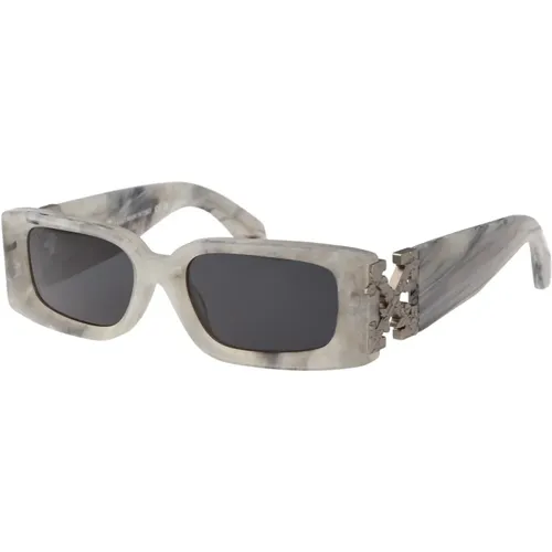 Roma Sunglasses for Stylish Sun Protection , unisex, Sizes: 52 MM - Off White - Modalova