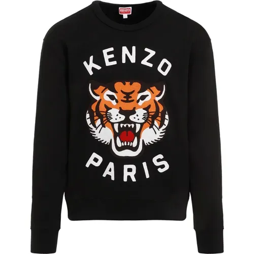 Schwarzer Sweatshirt Aw24 für Männer , Herren, Größe: L - Kenzo - Modalova